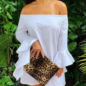 Cheetah print clutch